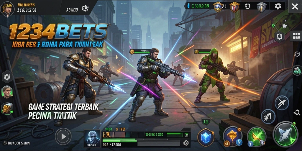 Screenshot utama 1234BETS yang menunjukkan gameplay strategis yang seru.
