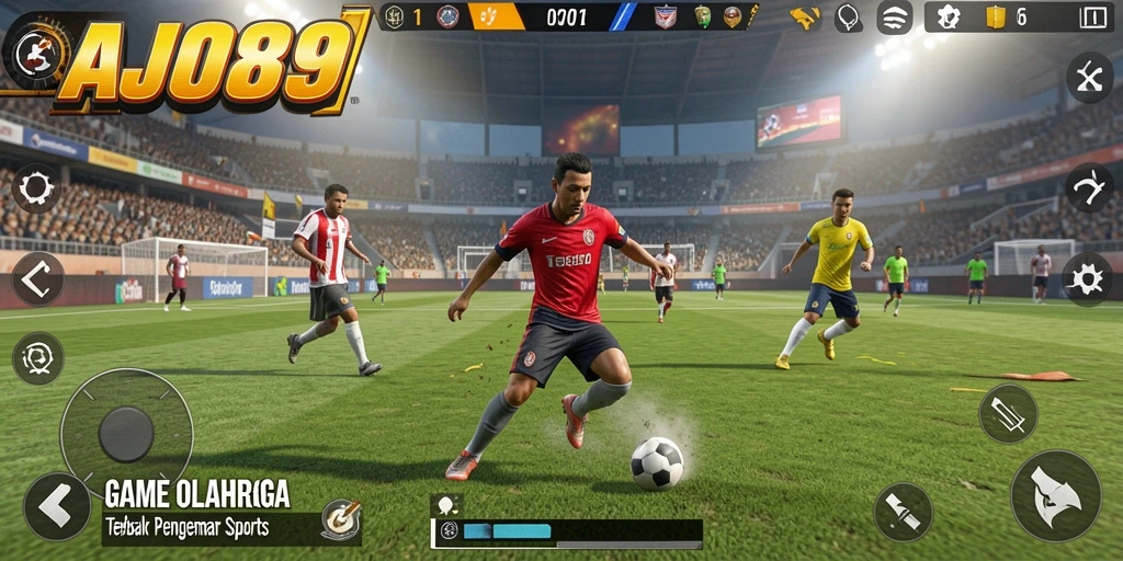 Tampilan gameplay AJO89 menampilkan aksi olahraga yang mendebarkan dan grafik yang memukau.