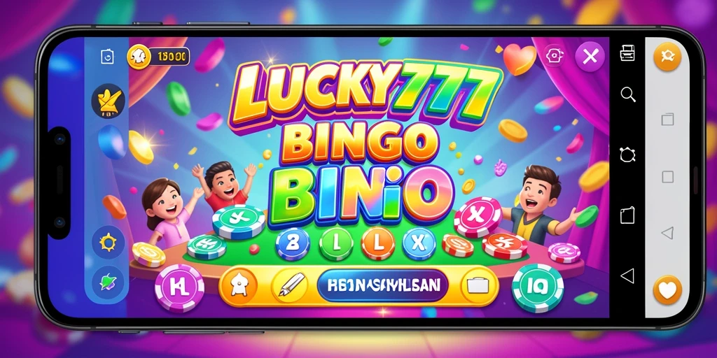 Tampilan gameplay seru dalam aplikasi Bingo LUCKY777.
