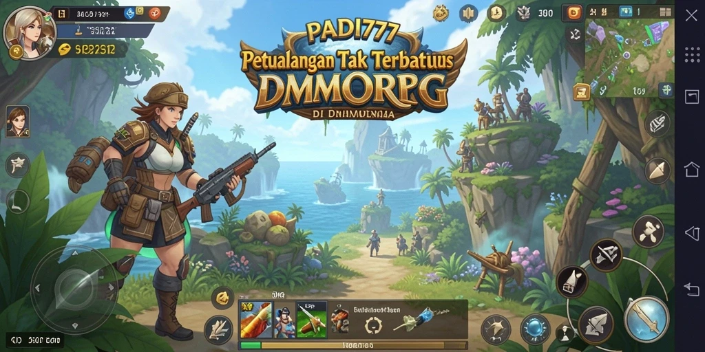 Tampilan gameplay seru di PADI777 dengan petualangan MMORPG.