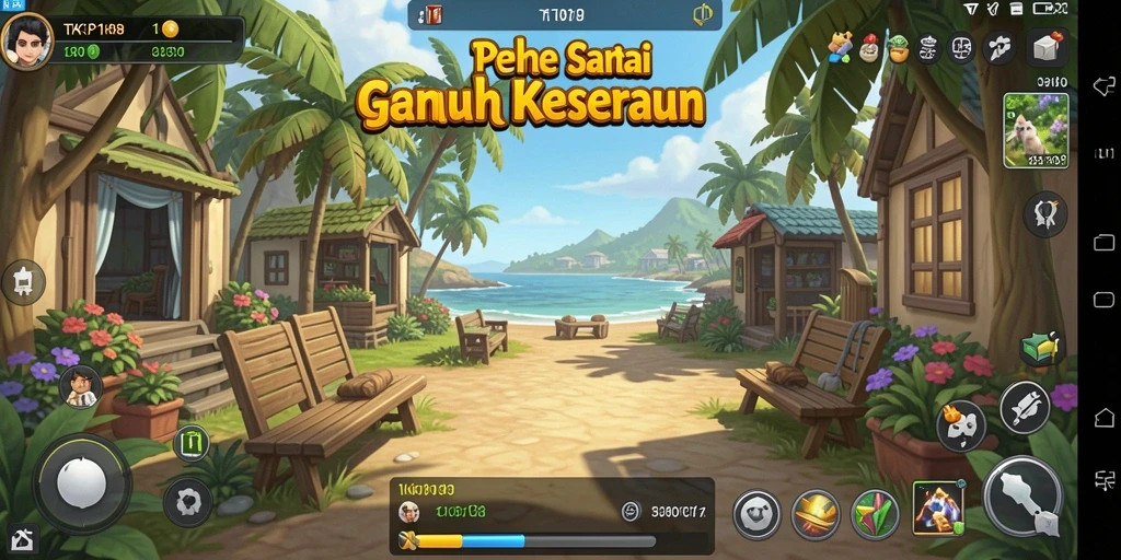 Tangkapan layar utama TKP188 yang menampilkan gameplay santai dan interaktif.