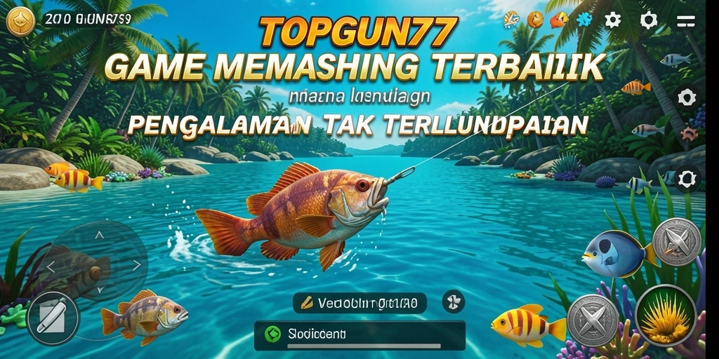 Tangkapan ikan yang menakjubkan dalam game memancing TOPGUN77.